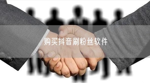 购买抖音刷粉丝软件