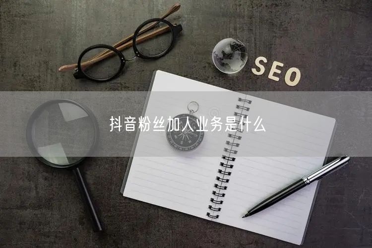 抖音粉丝加人业务是什么