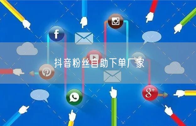 抖音粉丝自助下单厂家