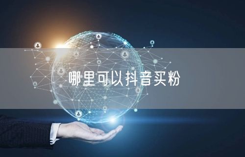 哪里可以抖音买粉
