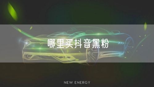 哪里买抖音黑粉