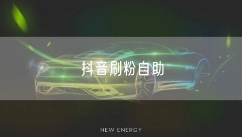 抖音刷粉自助