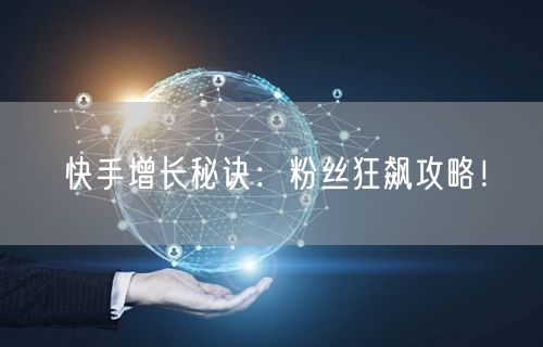 快手增长秘诀：粉丝狂飙攻略！