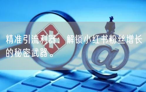 精准引流利器：解锁小红书粉丝增长的秘密武器。