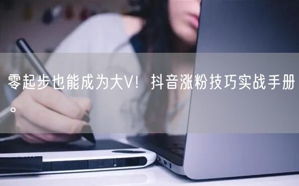 零起步也能成为大V！抖音涨粉技巧实战手册。