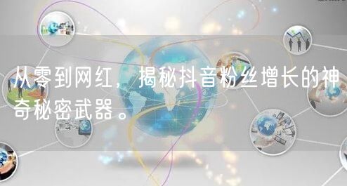 从零到网红，揭秘抖音粉丝增长的神奇秘密武器。