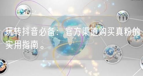 玩转抖音必备：官方渠道购买真粉的实用指南。