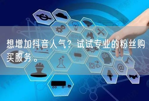 想增加抖音人气？试试专业的粉丝购买服务。