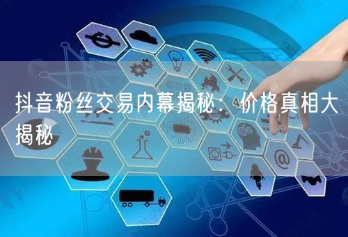 抖音粉丝交易内幕揭秘：价格真相大揭秘