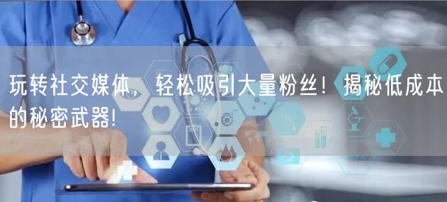 玩转社交媒体，轻松吸引大量粉丝！揭秘低成本的秘密武器!