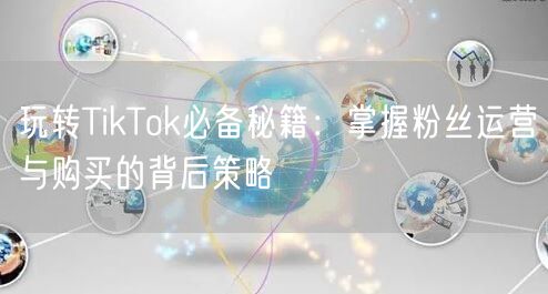 玩转TikTok必备秘籍：掌握粉丝运营与购买的背后策略