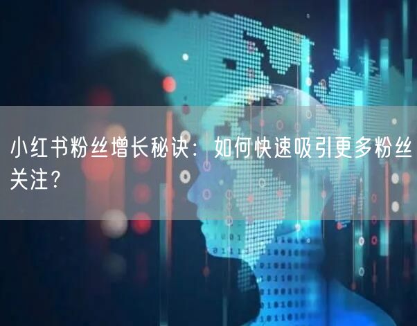 小红书粉丝增长秘诀：如何快速吸引更多粉丝关注？