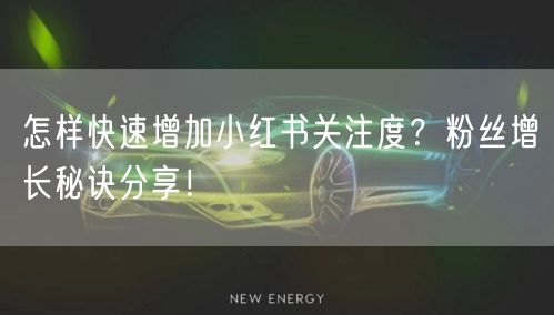 怎样快速增加小红书关注度？粉丝增长秘诀分享！