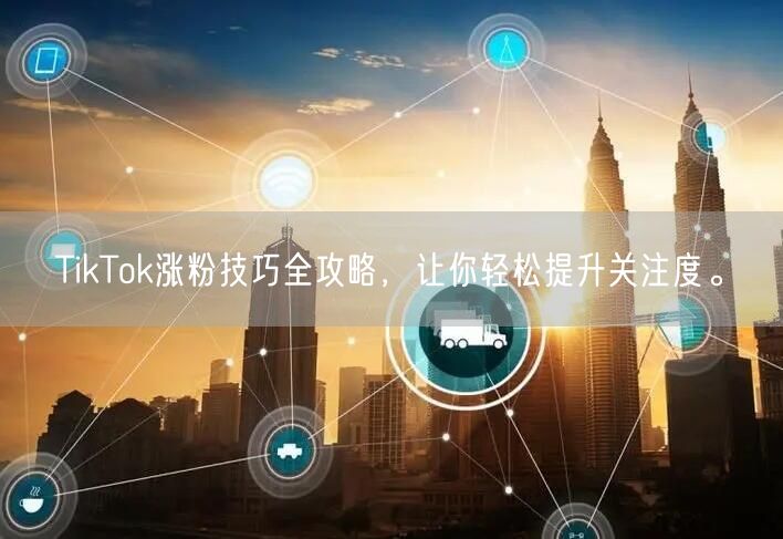 TikTok涨粉技巧全攻略，让你轻松提升关注度。