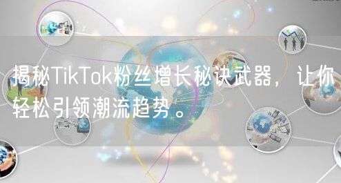 揭秘TikTok粉丝增长秘诀武器，让你轻松引领潮流趋势。