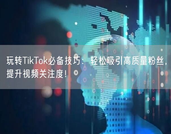玩转TikTok必备技巧：轻松吸引高质量粉丝，提升视频关注度！