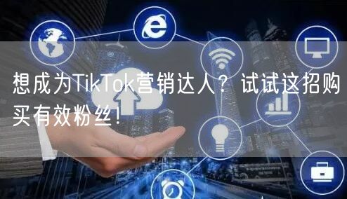 想成为TikTok营销达人？试试这招购买有效粉丝！