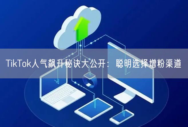 TikTok人气飙升秘诀大公开：聪明选择增粉渠道
