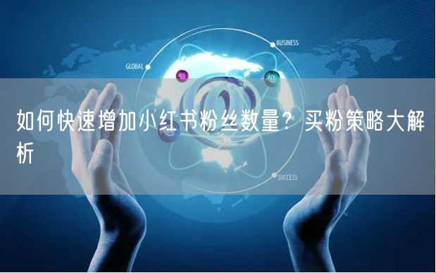 如何快速增加小红书粉丝数量？买粉策略大解析