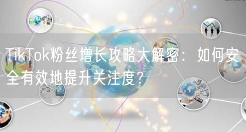 TikTok粉丝增长攻略大解密：如何安全有效地提升关注度？
