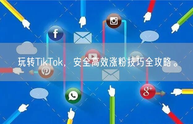 玩转TikTok，安全高效涨粉技巧全攻略。