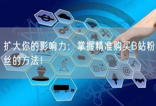 扩大你的影响力：掌握精准购买B站粉丝的方法！