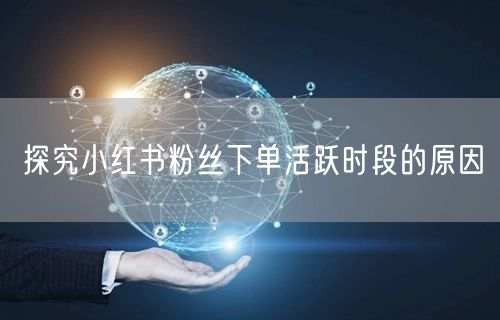 探究小红书粉丝下单活跃时段的原因