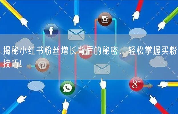揭秘小红书粉丝增长背后的秘密，轻松掌握买粉技巧!