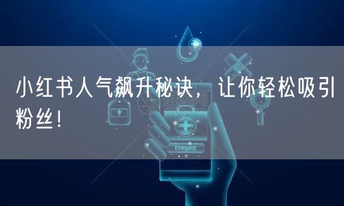 小红书人气飙升秘诀，让你轻松吸引粉丝！