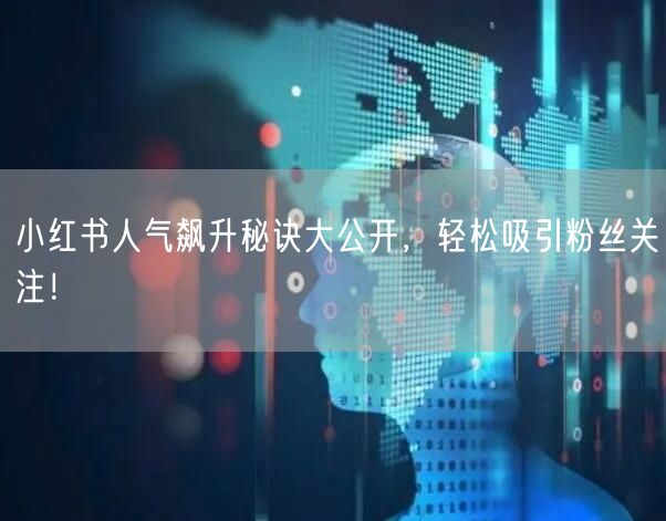 小红书人气飙升秘诀大公开，轻松吸引粉丝关注！