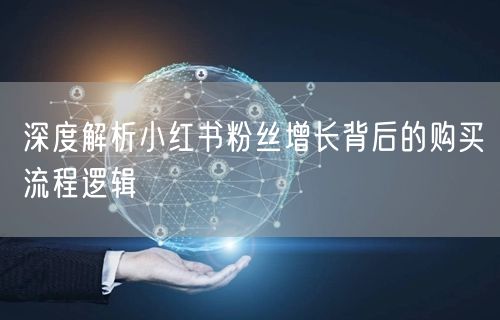 深度解析小红书粉丝增长背后的购买流程逻辑