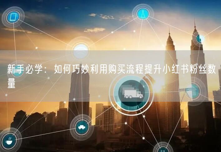 新手必学：如何巧妙利用购买流程提升小红书粉丝数量