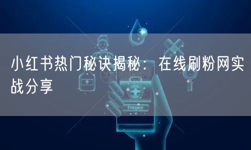 小红书热门秘诀揭秘：在线刷粉网实战分享