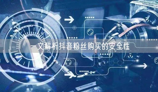 一文解析抖音粉丝购买的安全性