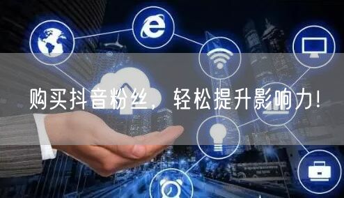 购买抖音粉丝，轻松提升影响力！