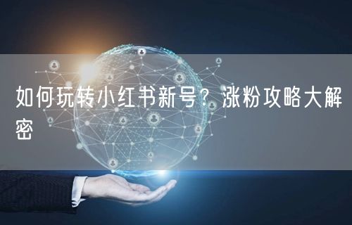 如何玩转小红书新号？涨粉攻略大解密