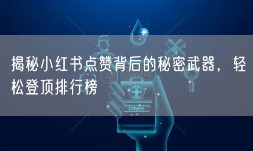 揭秘小红书点赞背后的秘密武器，轻松登顶排行榜