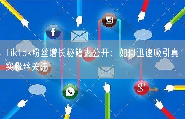 TikTok粉丝增长秘籍大公开：如何迅速吸引真实粉丝关注
