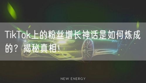 TikTok上的粉丝增长神话是如何炼成的？揭秘真相！